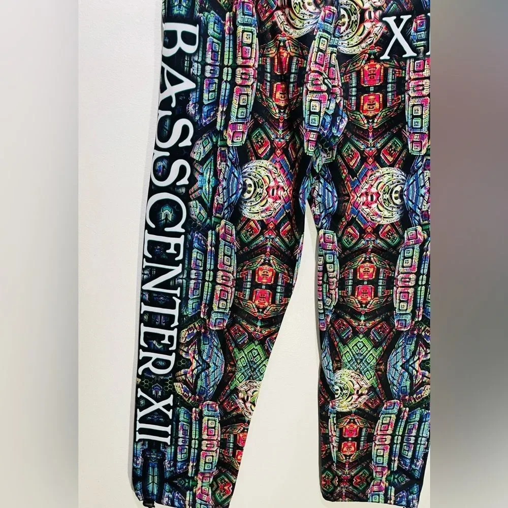 Bass center XII festival sweatpants colorful galaxy print  Adjustable men’s XL